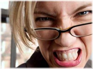 frustrated woman
