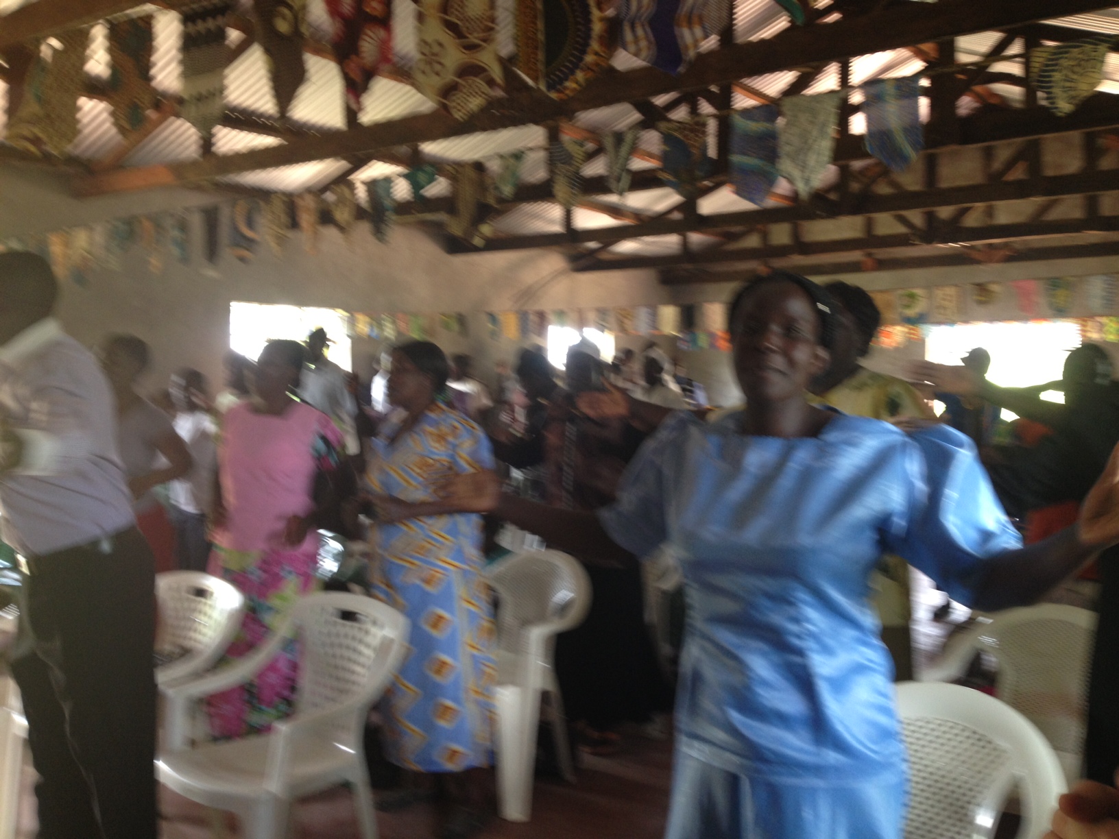 Women dancing Revival Worship & Praise Church Mumsia, Kenya, Africa
