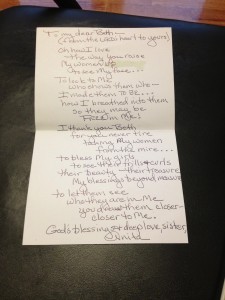 Anita's poem