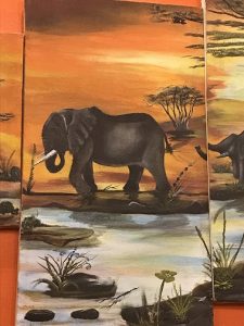 painting of elephant