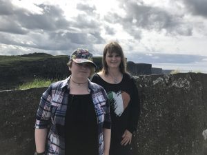 My precious beautiful daughter Leah & me at the Cliffs of Moher. A lady offered to take our pic together.