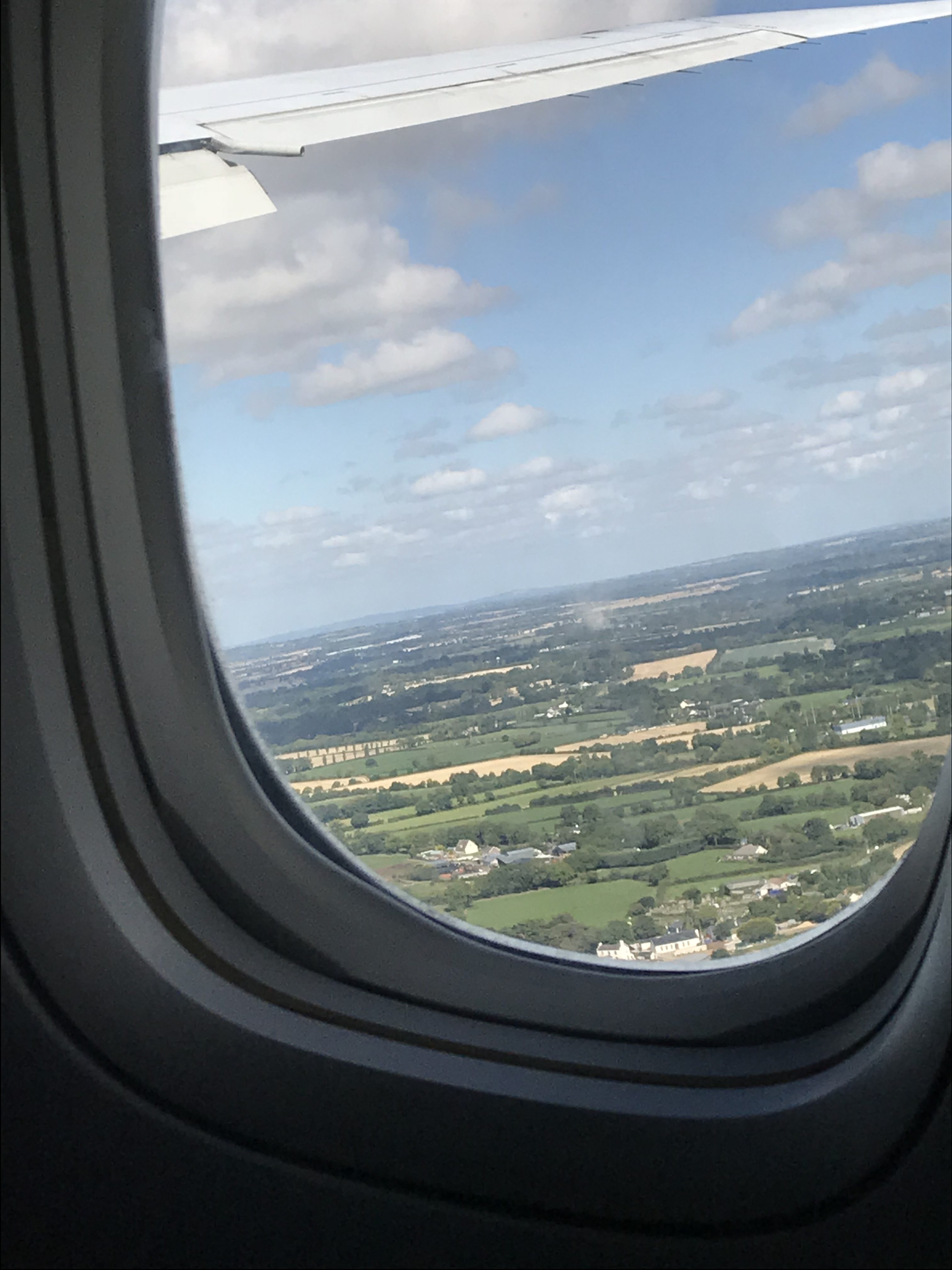 View from the plane. Goodbye, sweet Ireland!