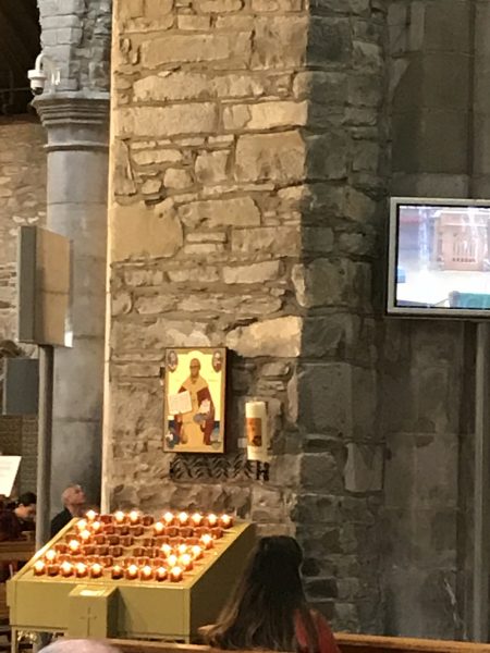 candles for lighting at St. Mary's Cathedral