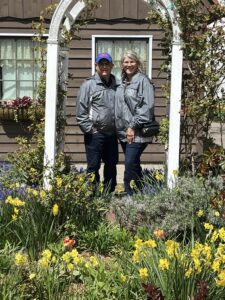 Herb & Diane at Windmill Island by the tulips