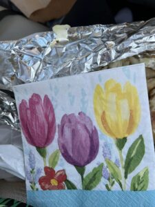 tulips napkins