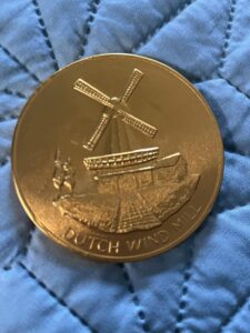 Dutch chocolate coin