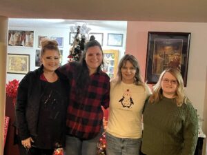 Me and our 3 precious, beautiful daughters Eden, Heather, and Leah. My JOY!