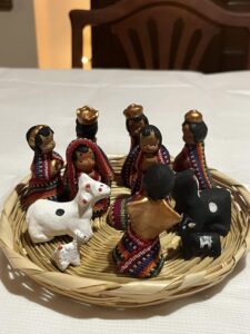 Adorable hand-made Guatemalan nativity set