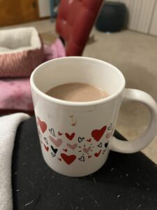 My hearts coffee cup from Ray