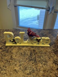 Believe decoration